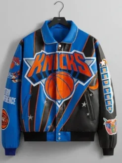 Bomber New York Knicks Leather Jacket