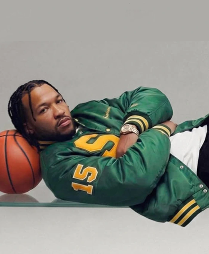 Brunson-Stocks Nike Asherhyde Green Varsity Jacket