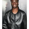 Bukayo Saka The Time Is Now Primer Black Leather Jacket