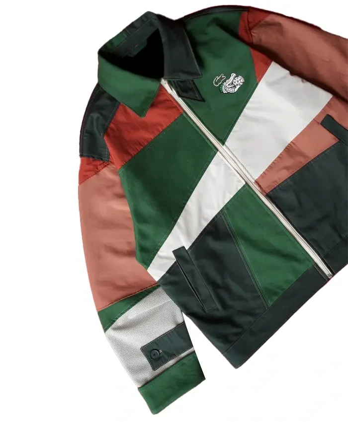 Buy Mauro Garfias x Lacoste Mexico Color Block Zip Up Jacket for Men and Women