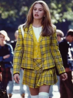 Cher Horowitz Clueless Plaid Yellow Blazer