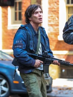 Cillian Murphy A Quiet Place III Blue Jacket