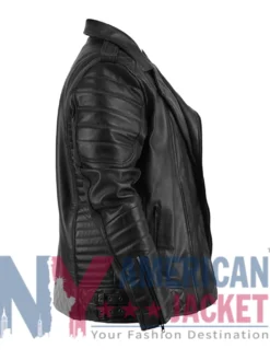 Classic Quilted Biker Leather Jacket
