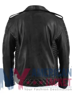 Classic Quilted Leather Biker Jacket
