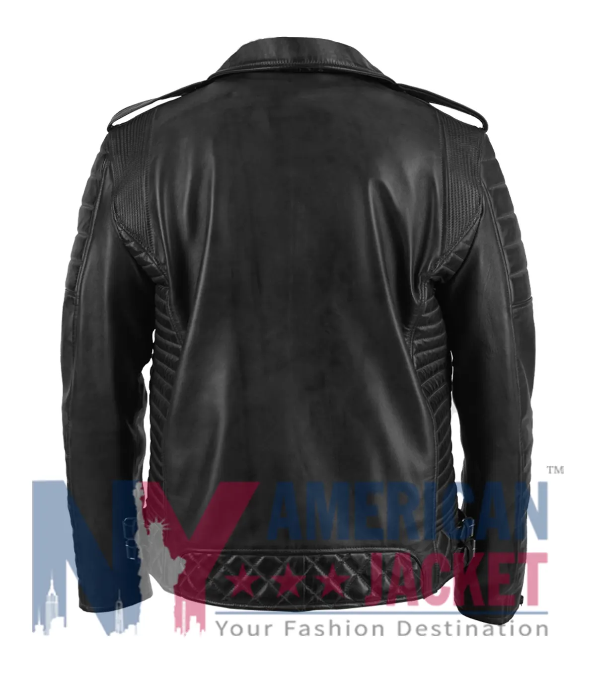 Classic Quilted Leather Biker Jacket