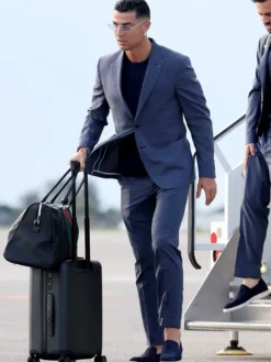 Cristiano Ronaldo FIFA World Cup Portugal 2026 Navy Blue Suit