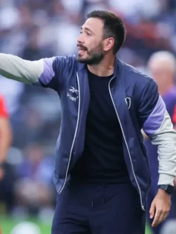 Davide Ancelott Navy & Beige Viet Track Jacket