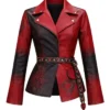 Descendants Wicked Wonderland Princess Leather Red Blazer