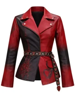Descendants Wicked Wonderland Princess Leather Red Blazer