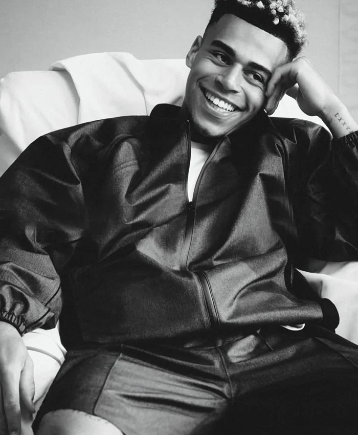 Désiré Doué Nike Atelier Black Leather Jacket