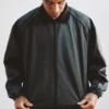 Désiré Doué Nike Atelier Leather Black Jacket