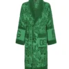 Dolce&Gabbana Green Jacquard bathrobe