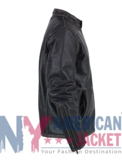 Donnie Wahlberg Blue Bloods Leather Black Jacket