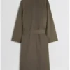 Dua Lipa London 2026 Olive Trench Coat Back