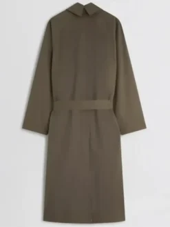 Dua Lipa London 2026 Olive Trench Coat Back