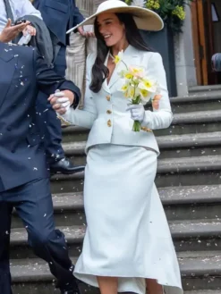 Dua Lipa Wedding Blazer Front