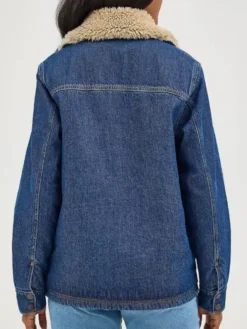 Dutton Ranch 2026 Natalie Alyn Lind Denim Sherpa Jacket
