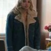 Dutton Ranch 2026 Natalie Alyn Lind Sherpa Denim Jacket