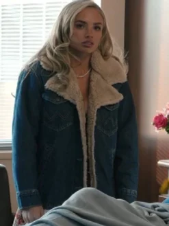 Dutton Ranch 2026 Natalie Alyn Lind Sherpa Denim Jacket