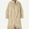Dutton Ranch Beth Dutton White Longline Sherpa Coat