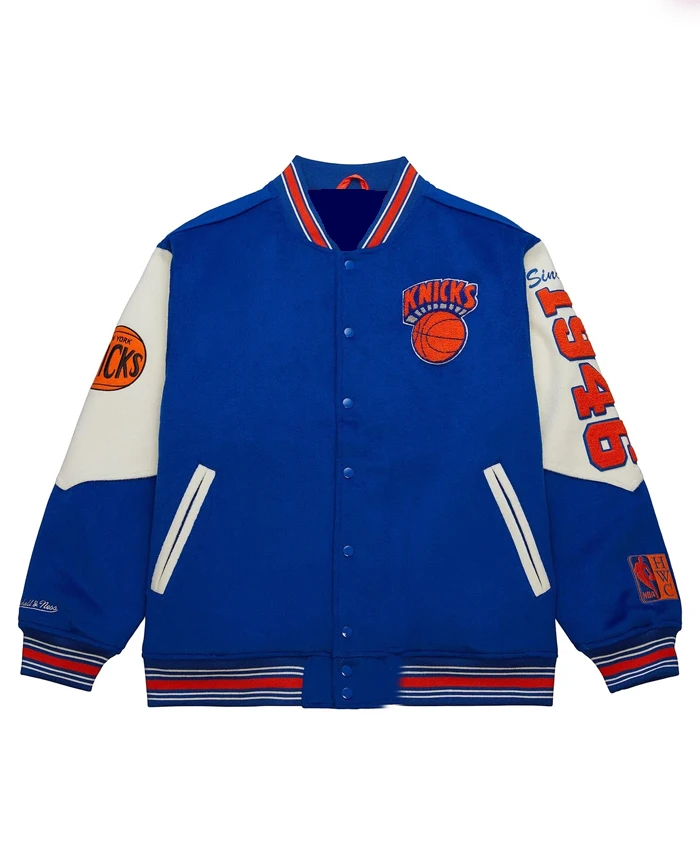 Egypt Dean 2026 Knicks Victory Parade Varsity Jacket
