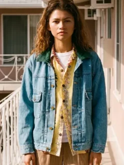 Euphoria S03 Zendaya Coleman Blue Denim Jacket