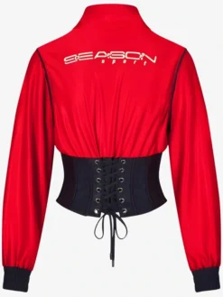 F1 Red Cropped Track Jacket