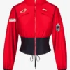 F1 Red Track Cropped Jacket
