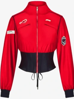 F1 Red Track Cropped Jacket