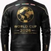 FIFA 2026 World Cup Black Leather Jacket Back