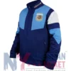 FIFA World Cup 2026 Adidas Argentina Navy Blue Jacket with cotton polyester fabric and side pockets