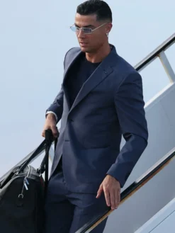 FIFA World Cup 2026 Cristiano Ronaldo Portugal Navy Blue Suit