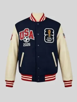 FIFA World Cup 2026 Navy Varsity Jacket