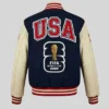 FIFA World Cup 2026 Navy Varsity Jacket For Sale
