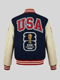 FIFA World Cup 2026 Navy Varsity Jacket For Sale