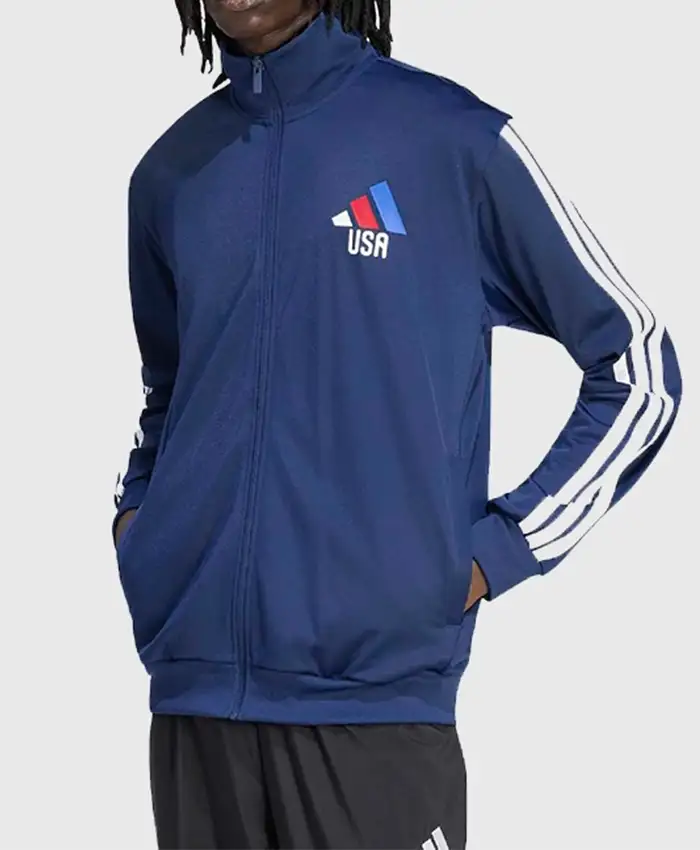 FIFA World Cup 2026 USA Navy Track Jacket Front