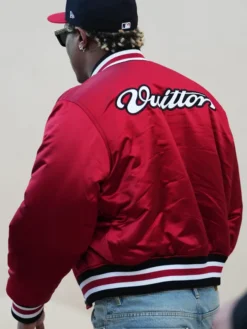 Future Louis Vuitton SS27 Red Varsity Jacket