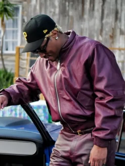 Future The Real Me Radio Leather Brown Jacket