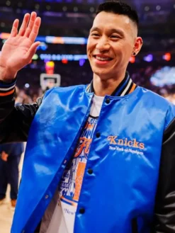 Game 3 Jeremy Lin NBA Finals Blue Varsity Jacket