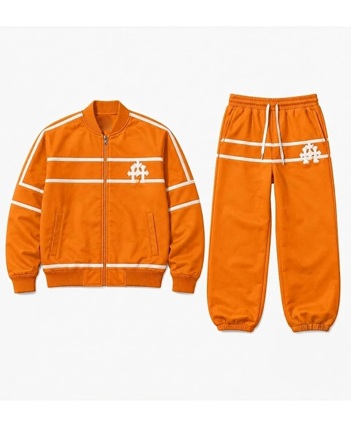 Game 3 NBA Finals Timothée Chalamet Orange Tracksuit