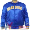 Golden State Warriors 90s NBA Satin Royal Jacket