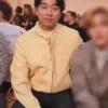 Gong Yoo Louis Vuitton SS27 Leather Yellow Jacket