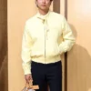 Gong Yoo Louis Vuitton SS27 Yellow Leather Jacket