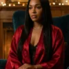 Hannaha Hall The Chi S8 Red Satin Robe