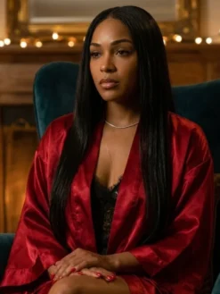 Hannaha Hall The Chi S8 Red Satin Robe