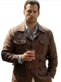 Henry Cavill In the Grey 2026 Sid Brown Wool Jacket For Sale 