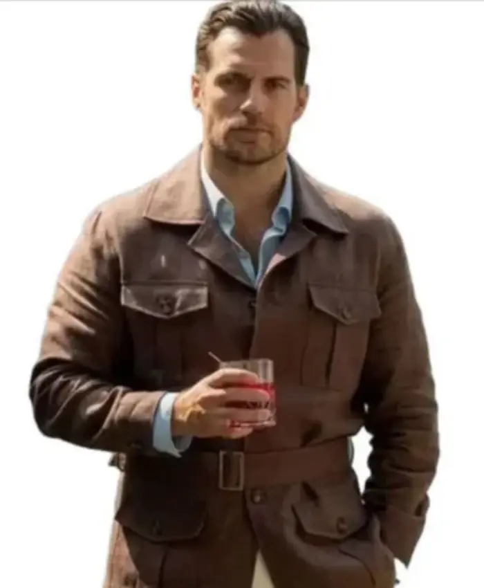 Henry Cavill In the Grey 2026 Sid Brown Wool Jacket For Sale