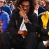 Jay-Z NBA Finals Game 3 Black Jacket