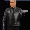 Jensen Huang Nvidia CEO Leather Jacket