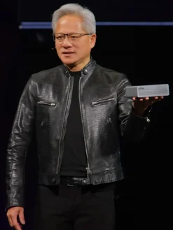 Jensen Huang Nvidia CEO Leather Jacket